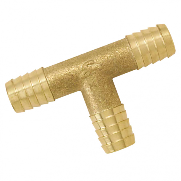Тройник для шланга d10 мм латунь от магазина ЛесКонПром.ру