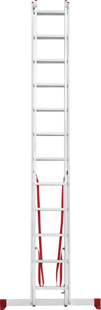 Лестница алюминиевая двухсекционная полупрофессиональная Новая Высота 2x12 арт. 2220212 от магазина ЛесКонПром.ру