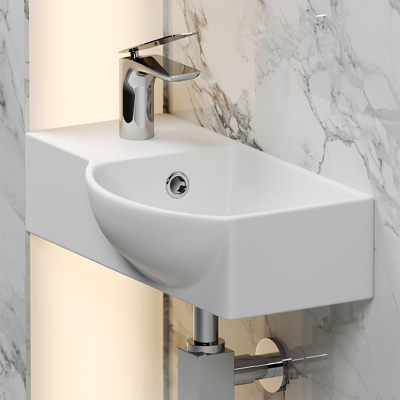 Раковина Ceramica Nova Element 40 R CN6039R Белая от магазина ЛесКонПром.ру