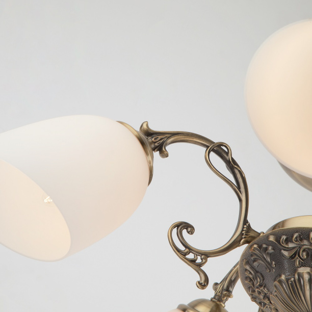 Люстра NEODECO Артемида 5х40 Вт Е14 бронза от магазина ЛесКонПром.ру