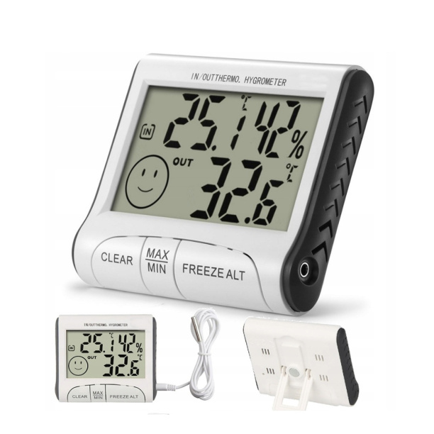 Термо-гигрометр цифровой GARDEN SHOW с выносным датчиком от магазина ЛесКонПром.ру