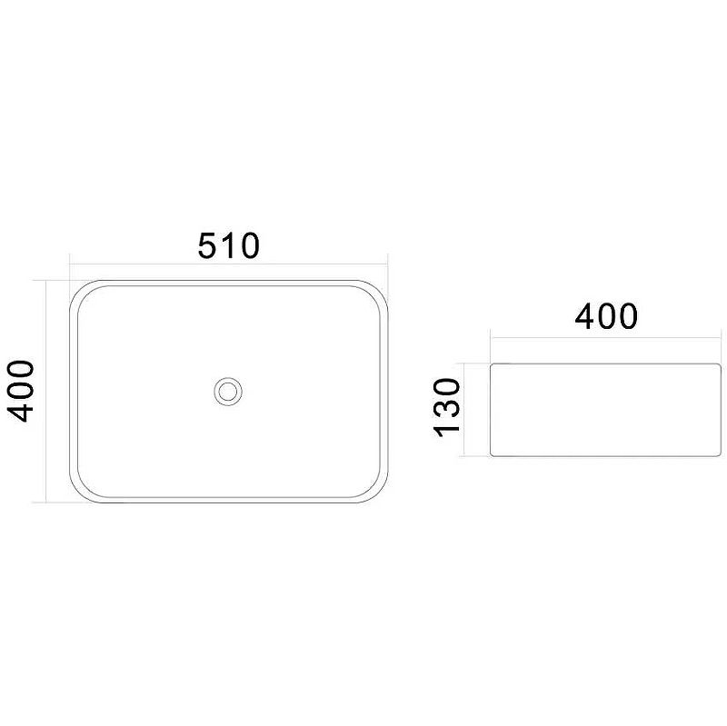 Раковина-чаша AM.PM Universal 50 C8FC0X051GWRE Белая от магазина ЛесКонПром.ру