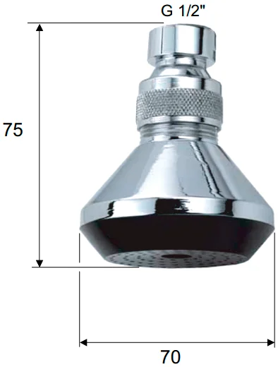 Верхний душ Remer 352X от магазина ЛесКонПром.ру