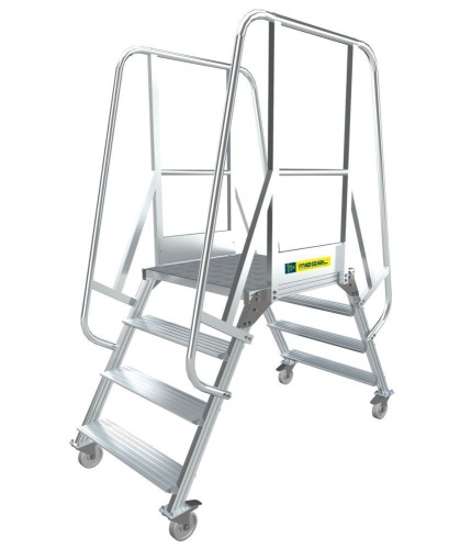 МОСТИК ПЕРЕХОДНЫЙ АЛЮМИНИЕВЫЙ С УСИЛЕННЫМИ ОГОРОЖДЕНИЯМИ  MEGAL МПА-У-1,1 от магазина ЛесКонПром.ру