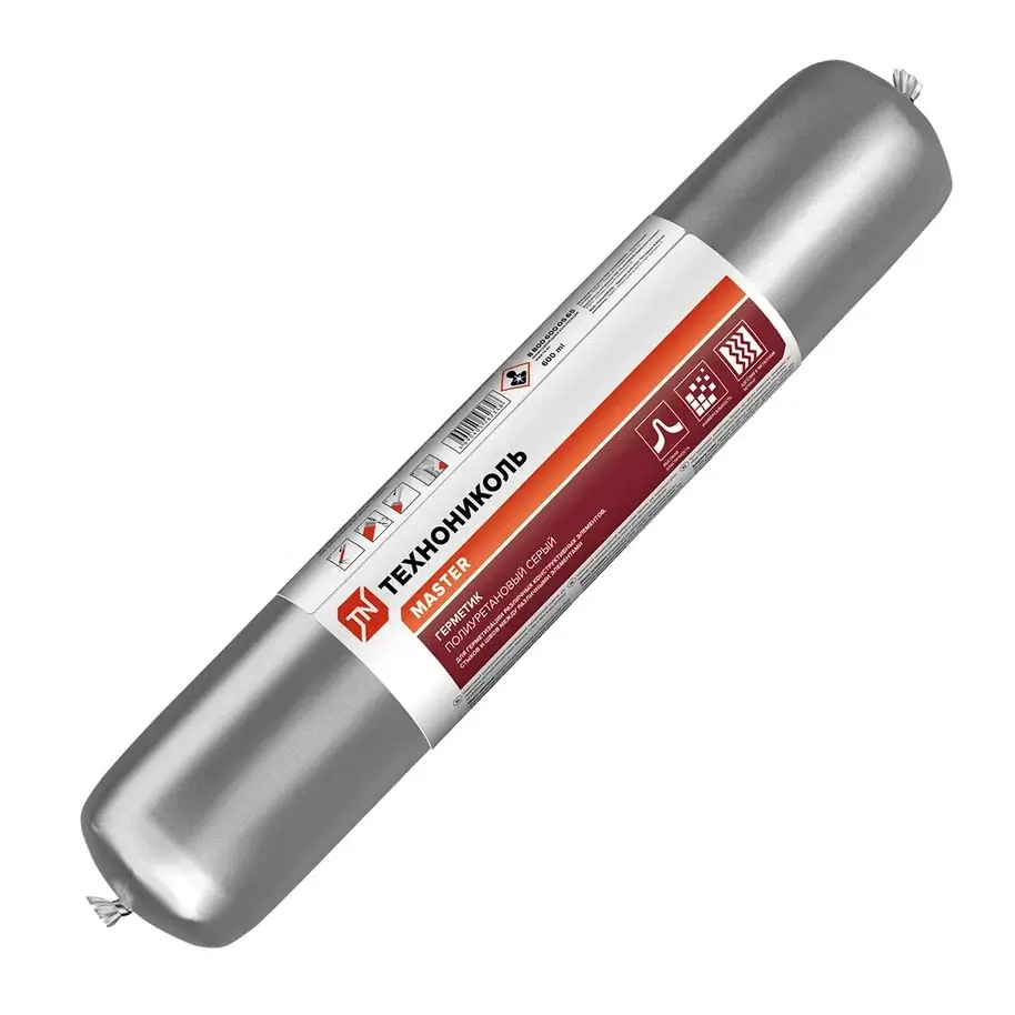 Герметик ТЕХНОНИКОЛЬ ПУ MASTER серый 600 мл от магазина ЛесКонПром.ру