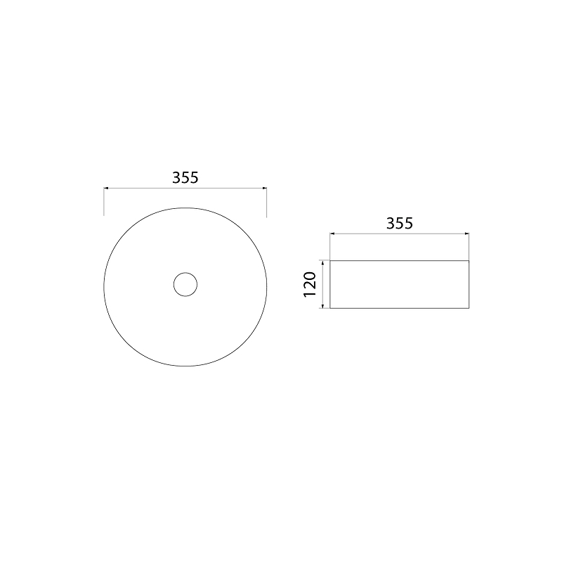 Раковина-чаша Iddis Ray 35.5 RAYBM03i27 Черная матовая от магазина ЛесКонПром.ру