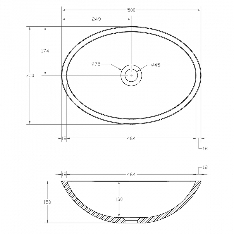 Раковина-чаша Abber Kristall 50 AT2802Opal Коричневая от магазина ЛесКонПром.ру