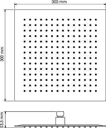 Верхний душ Wasserkraft A118 от магазина ЛесКонПром.ру
