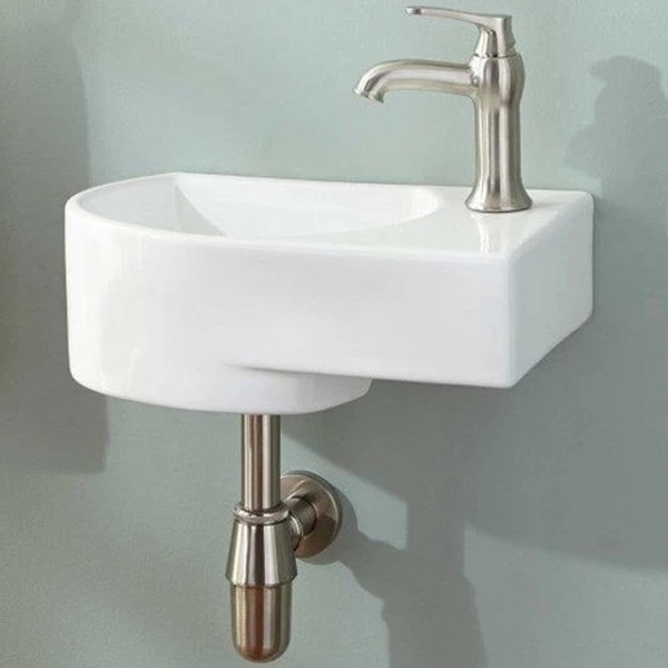 Раковина CeramaLux 41 9273L L белая от магазина ЛесКонПром.ру