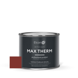 Эмаль термостойкая Elcon +700C Max Therm 0,4 кг RAL3009 красно-коричневая