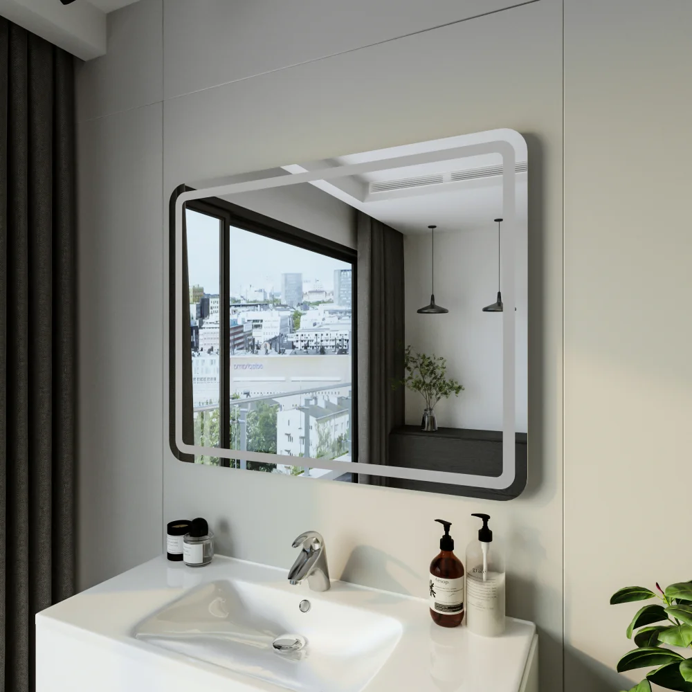 Зеркало Бриклаер Эстель-1 100 с подсветкой от магазина ЛесКонПром.ру