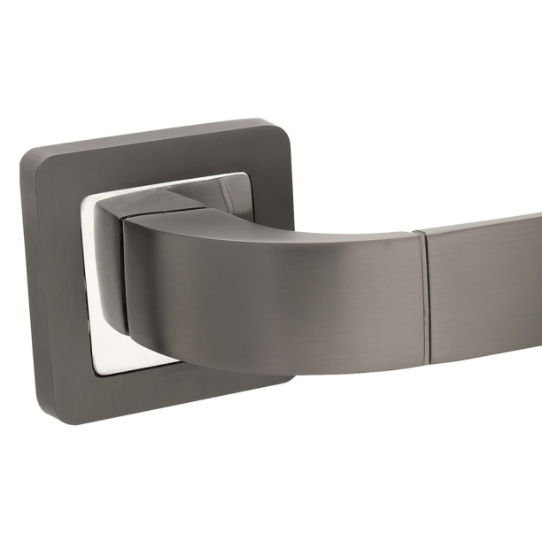 Дверные ручки CodeDeco H-22104 графит от магазина ЛесКонПром.ру