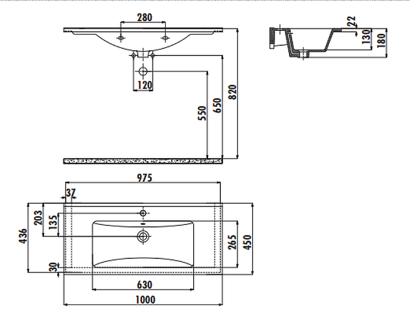 Раковина Creavit Su 100 SU100-00AM00E-0000 Антрацит матовая от магазина ЛесКонПром.ру