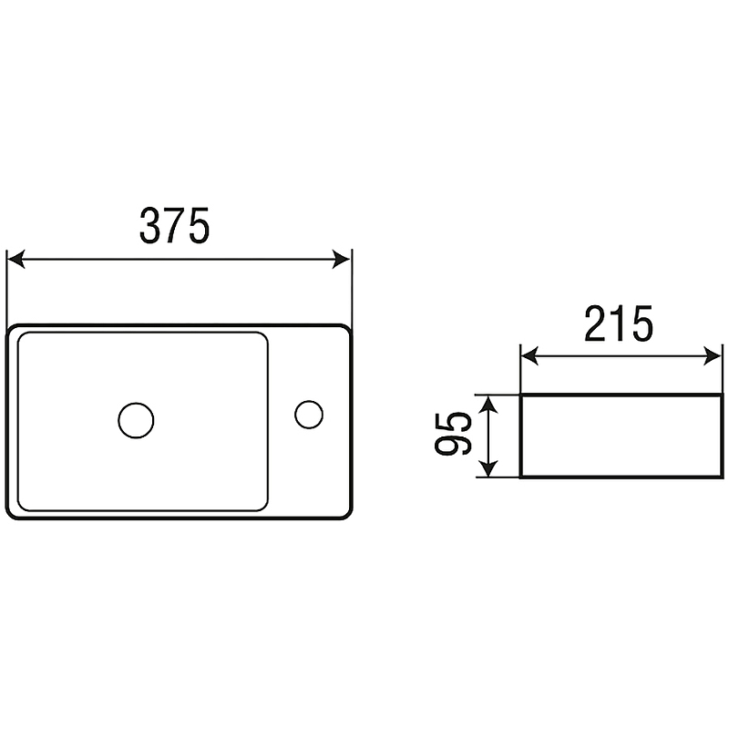 Раковина WeltWasser Aisbach 5111 L 37 10000008685 Белый глянец от магазина ЛесКонПром.ру