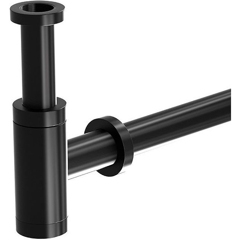 Сифон для раковины SantiLine SL-115 Черный матовый от магазина ЛесКонПром.ру