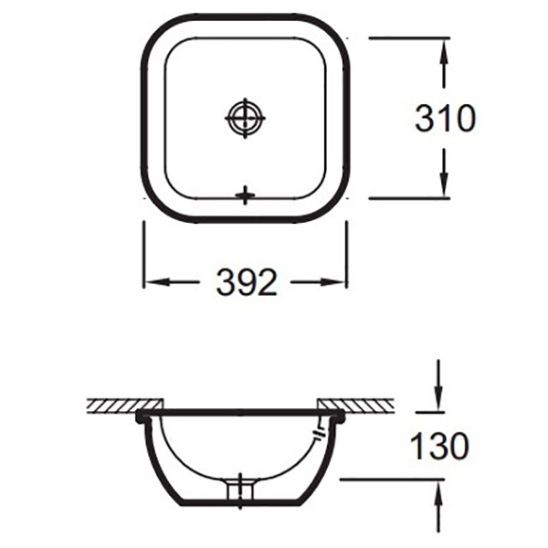 Раковина Jacob Delafon Vox 39 EYE102-00 Белая от магазина ЛесКонПром.ру
