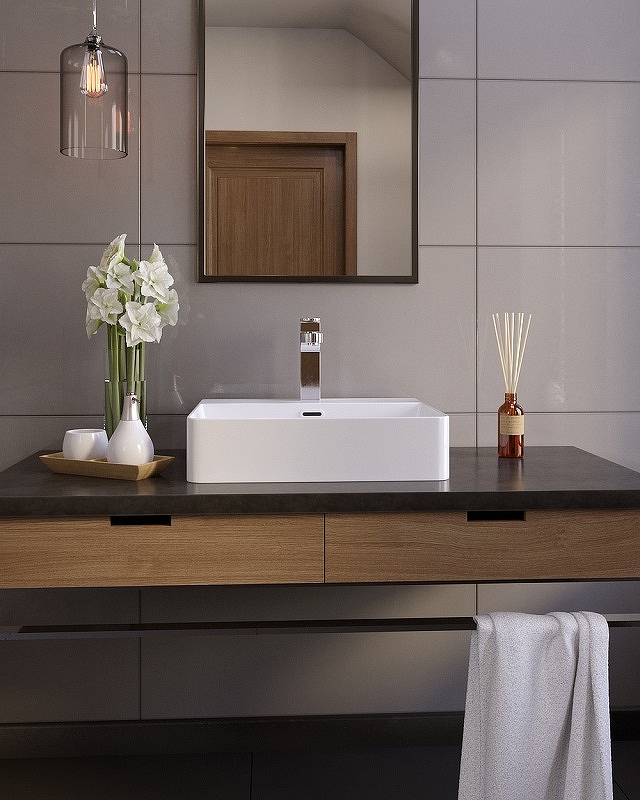 Раковина Koller Pool Kvadro 60 KR-0600M-WB Белая от магазина ЛесКонПром.ру