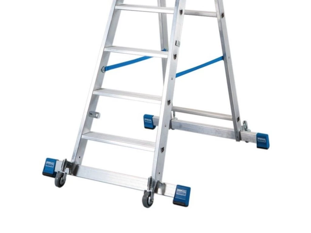 Стремянка алюминиевая Krause Stabilo с траверсой 8 ступеней (арт. 127327) от магазина ЛесКонПром.ру