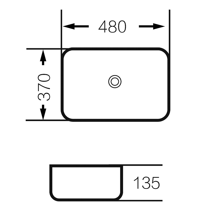 Раковина-чаша Grossman 48 GR-3016GM Серая матовая от магазина ЛесКонПром.ру