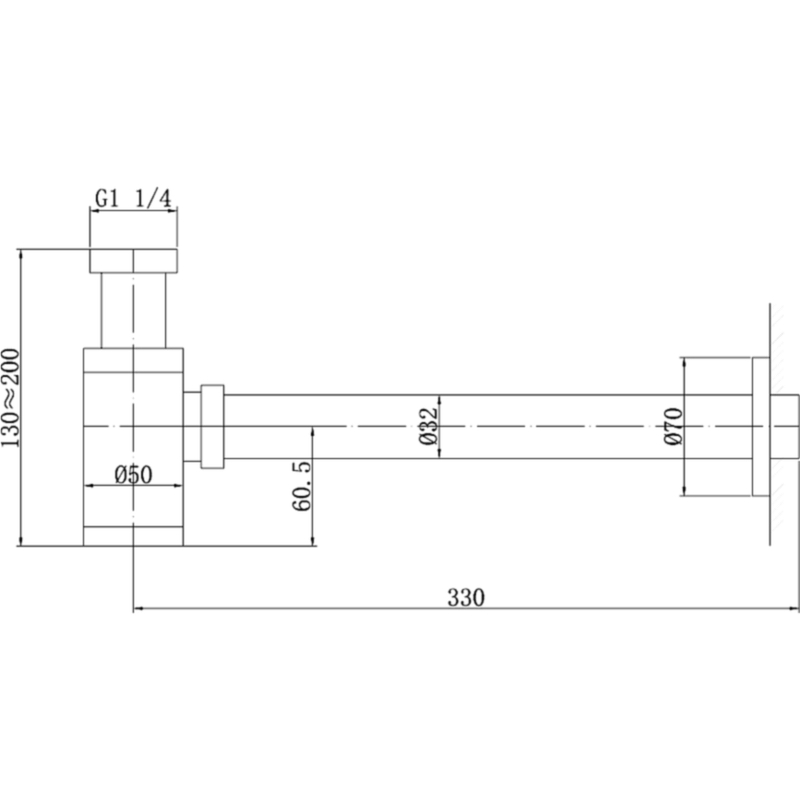Сифон для раковины Abber AF0030G Золото матовое от магазина ЛесКонПром.ру