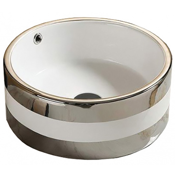 Раковина CeramaLux 42 C1056 Серебряная от магазина ЛесКонПром.ру