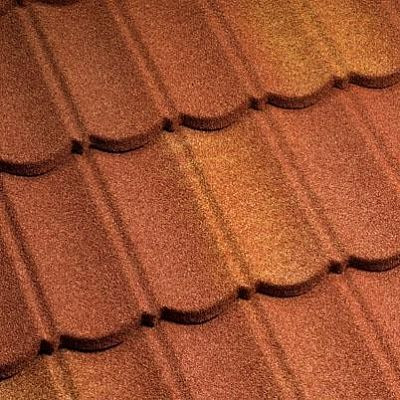 Композитная черепица Metrotile (Бельгия) MetroBond терракотово-желтая от магазина ЛесКонПром.ру