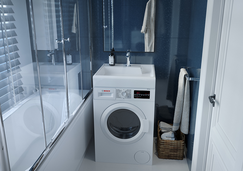 Раковина Кировит Престиж 60 на стиральную машину Белая от магазина ЛесКонПром.ру