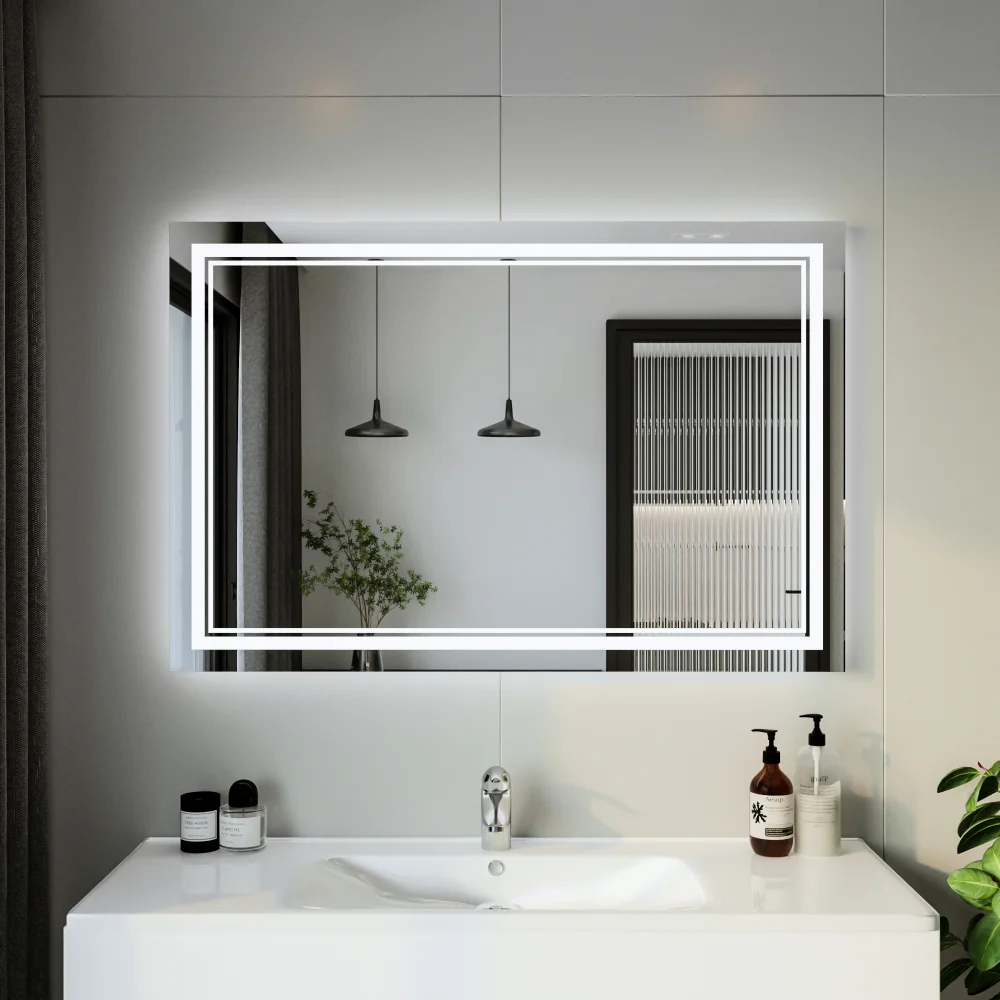 Зеркало Бриклаер Эстель-2 120 с подсветкой от магазина ЛесКонПром.ру