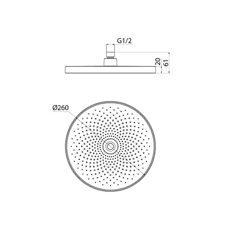 Верхний душ Iddis SpaHome SPA26BPi64 Черный от магазина ЛесКонПром.ру