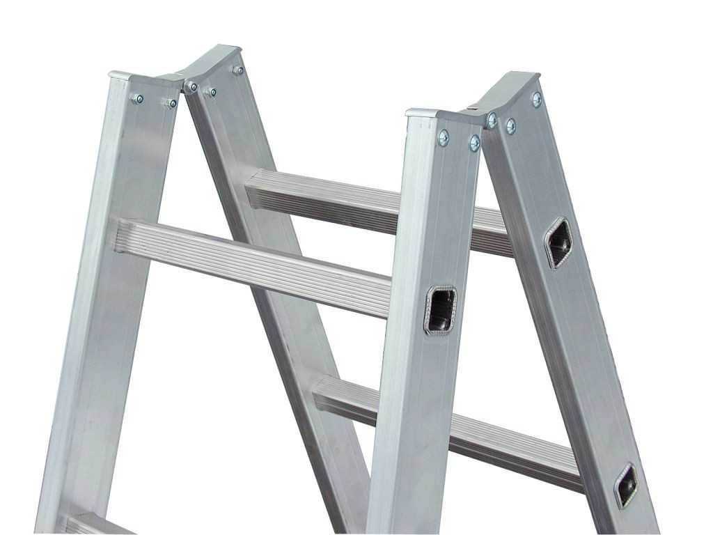 Стремянка алюминиевая двухсторонняя Krause Stabilo 2х16 ступеней (арт. 801746) от магазина ЛесКонПром.ру