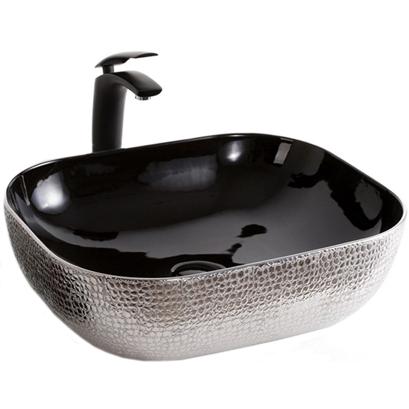 Раковина-чаша Mira 51 MR-5141BS Черная Серебро от магазина ЛесКонПром.ру