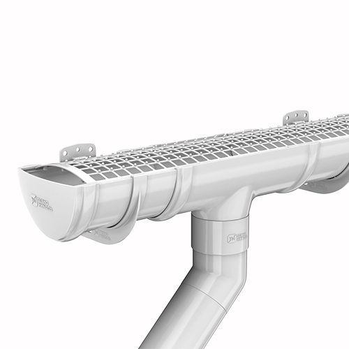 Кронштейн желоба ТЕХНОНИКОЛЬ ПВХ 125/82, белый от магазина ЛесКонПром.ру