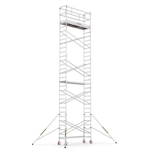 Вышка-тура алюминиевая CAGSAN  ProTUBE 60Х240, рабочая высота 10м60см(S10) от магазина ЛесКонПром.ру