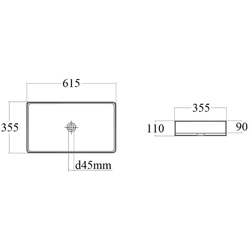 Раковина-чаша Bond 62 S54-620 Белая глянцевая от магазина ЛесКонПром.ру