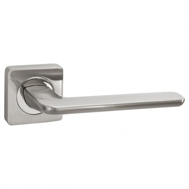 Дверные ручки RENZ Лана никель матовый от магазина ЛесКонПром.ру