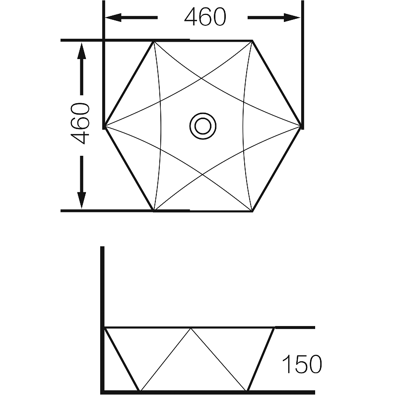 Раковина-чаша Grossman 46 GR-3029 Белая от магазина ЛесКонПром.ру