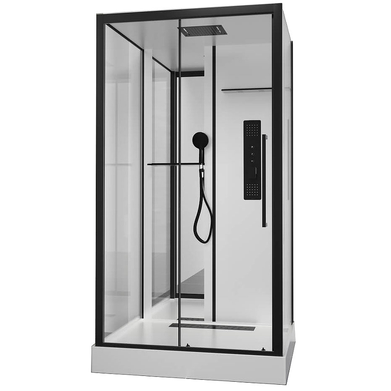 Душевая кабина Black&White Galaxy 8028000 с гидромассажем от магазина ЛесКонПром.ру