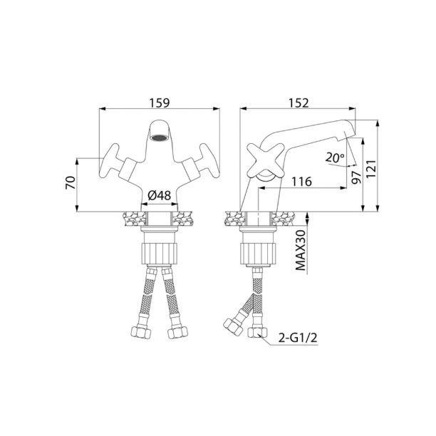 Смеситель для раковины IDDIS Acros от магазина ЛесКонПром.ру