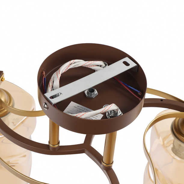 Люстра NEODECO Брилло 3х60 Вт Е27 от магазина ЛесКонПром.ру