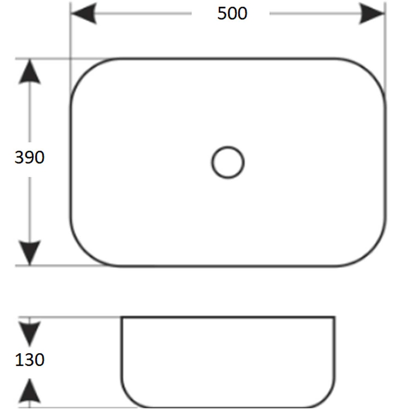 Раковина-чаша Mira 50 MR-5039 Белая от магазина ЛесКонПром.ру