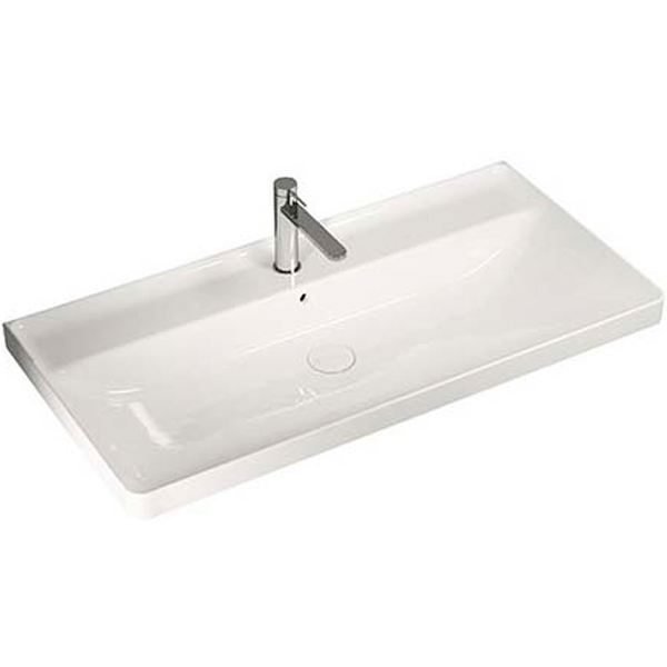 Раковина Hatria Canalgrande 100 Y1EL Белая от магазина ЛесКонПром.ру