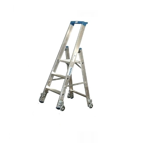 Стремянка алюминиевая Krause Stabilo с роликами 3 ступени (арт. 124609) от магазина ЛесКонПром.ру