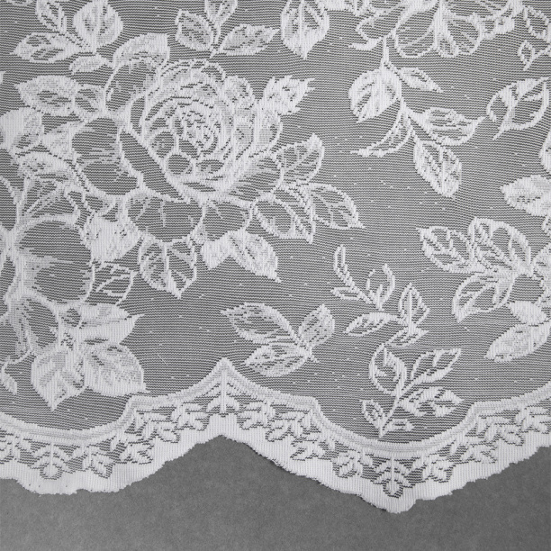 Штора-тюль Цветочки 300х270 см белая от магазина ЛесКонПром.ру