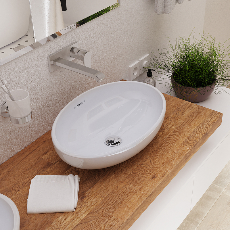 Раковина-чаша Sanita Luxe Ringo 53 RNGSLWB01 Белая от магазина ЛесКонПром.ру