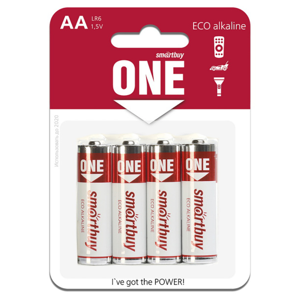 Батарейка LR6 (АА) Smartbuy ONE 4 шт от магазина ЛесКонПром.ру