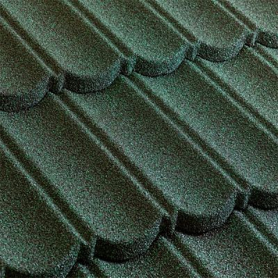 Композитная черепица Metrotile (Бельгия) MetroBond зеленая от магазина ЛесКонПром.ру