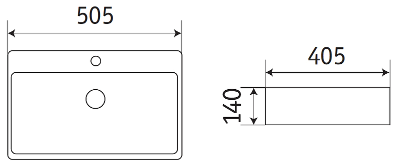 Раковина CeramaLux 50 78180 Белая глянцевая от магазина ЛесКонПром.ру