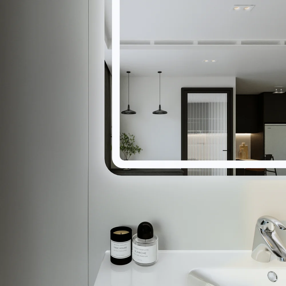 Зеркало Бриклаер Эстель-1 100 с подсветкой от магазина ЛесКонПром.ру