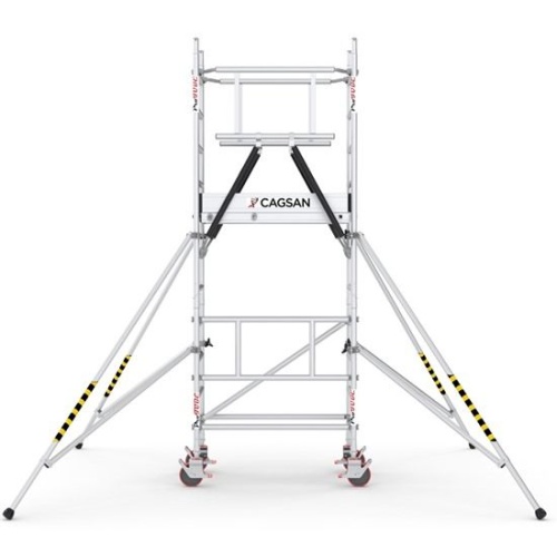 Вышка-тура алюминиевая CAGSAN  ProTUBE 60Х120, рабочая высота 4м30см(ST230_(120) от магазина ЛесКонПром.ру