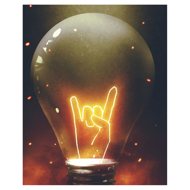 Канвас Rock it hard 40х50 см от магазина ЛесКонПром.ру